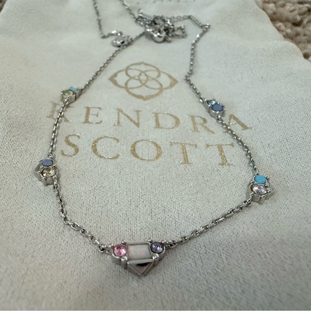 Devin Kendra Scott Silver Multi-Color Necklace